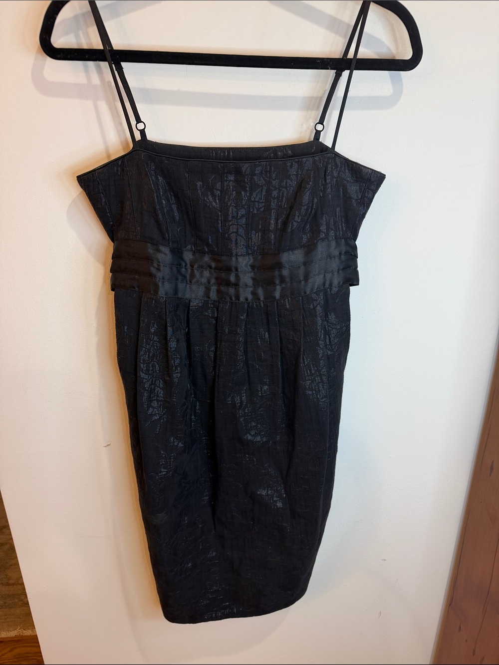 BCBGirls Dressy Black Spaghetti-Strap Mini Dress, XS